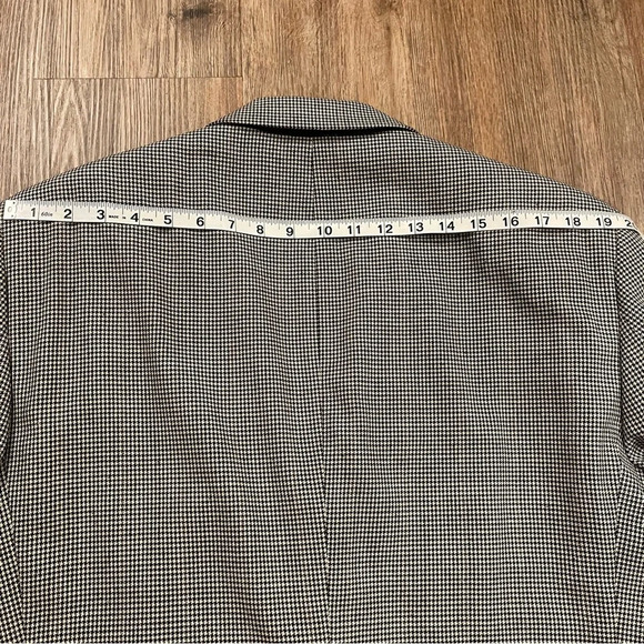 Jos A Bank Men’s 44R Blazer Jacket Houndstooth Silk/Wool Blend Business Career - Picture 11 of 11